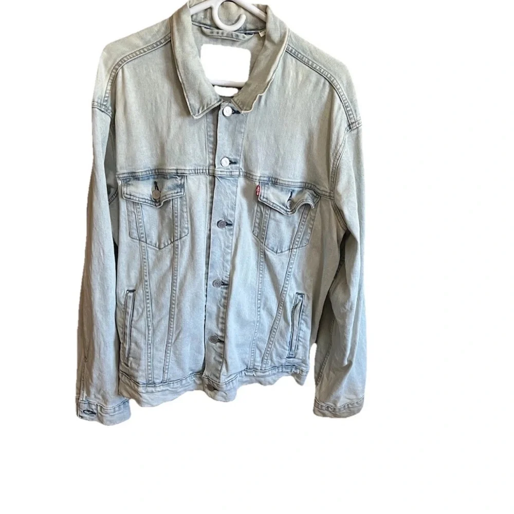 Levi’s Premium Trucker Jacket PC9 72334‑0510 Men’s L Light Blue Soft Denim